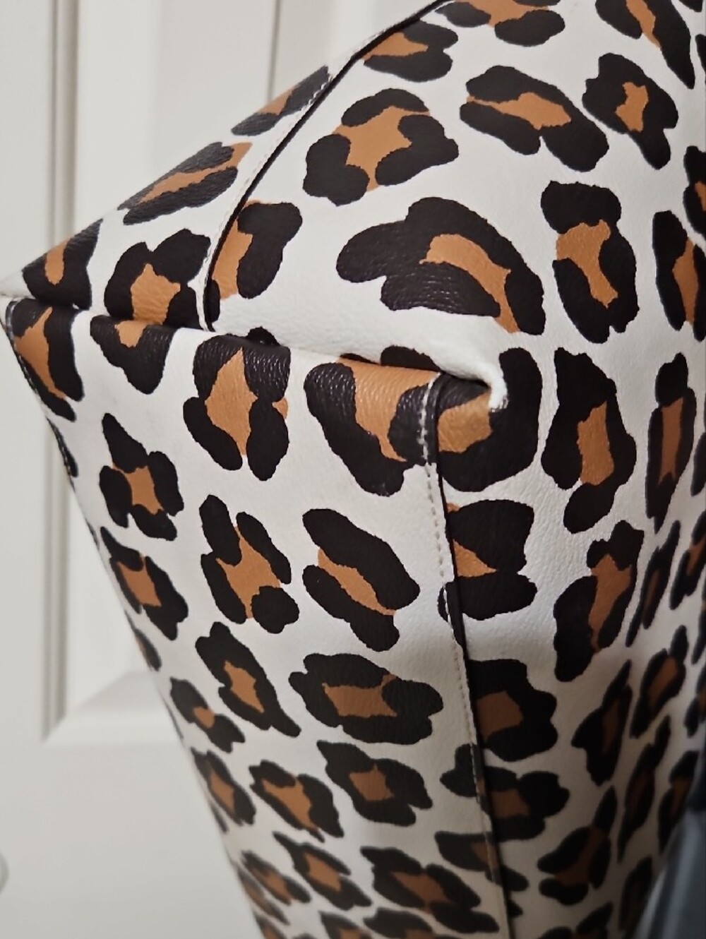 COACH EUC Leopard-Print City Tote - Picture 11 of 13